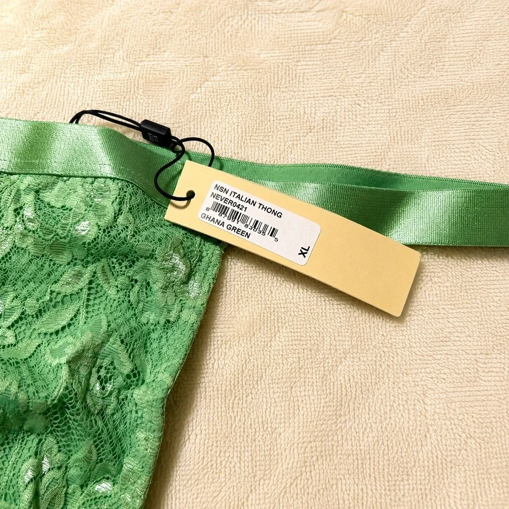 COSABELLA Men's Italian Thong Ghana Green Lace Underwear - Size XL / NWT‎